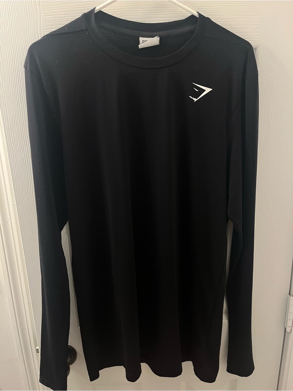 Gymshark Arrival Long Sleeve Black Slim Fit Mens Small